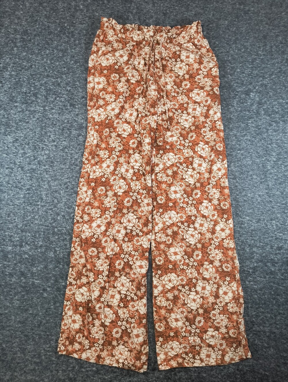Linen wide leg pants with pockets from Kohl's, women's small/medium